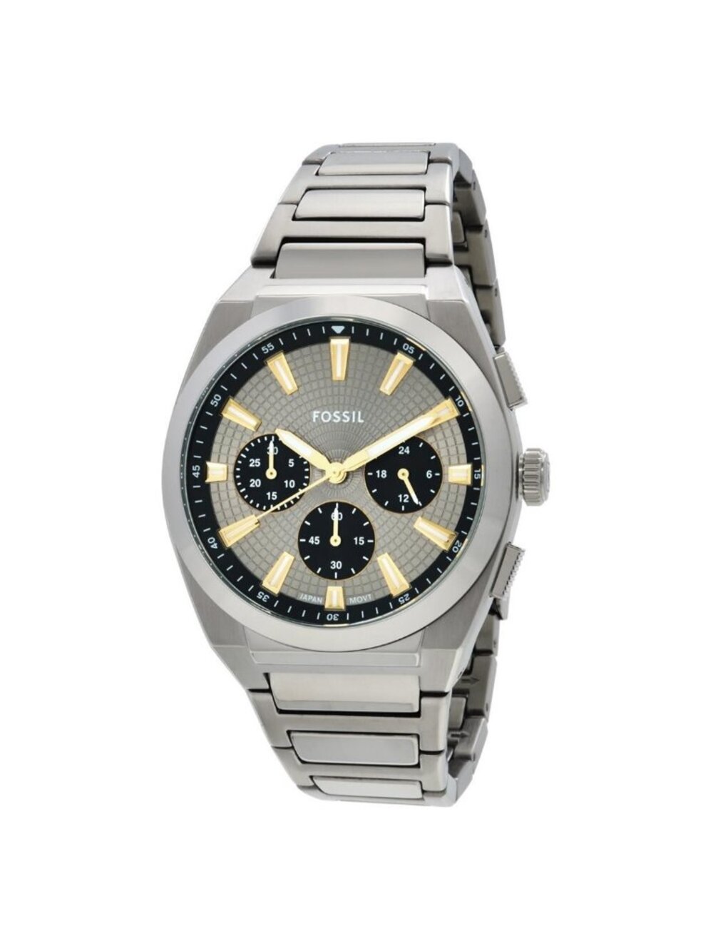 NWT Fossil Everett Chronograph Quartz Grey Dial Men's Watch